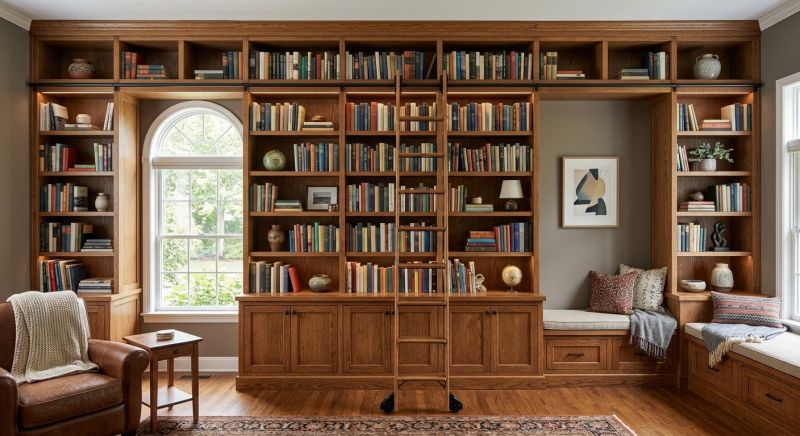 Custom Bookcase Installation in Fairfax, VA
